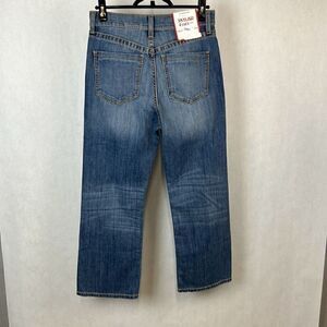 NEW Cruel Denim Skylar Jeans Sky-High Rise Crop Sz 33/15 Distressed Stonewash 26